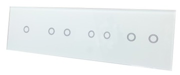 PANEL SZKLANY DOTYKOWY WŁĄCZNIK 1+2+2+2