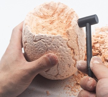 Огромное яйцо динозавра XXL, раскопки шахты, яйцо археолога ископаемого