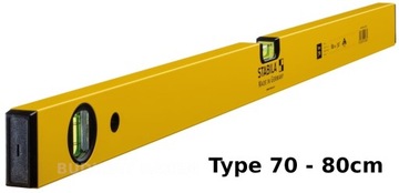 STABILA 02286 TYP 70 poziomnica aluminiowa 2 libelle 80cm
