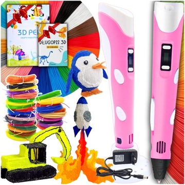 *OKAZJA* ZESTAW PREZENT DŁUGOPIS 3D PEN DRUKARKA + WKŁADY 509m !!! + GRATIS