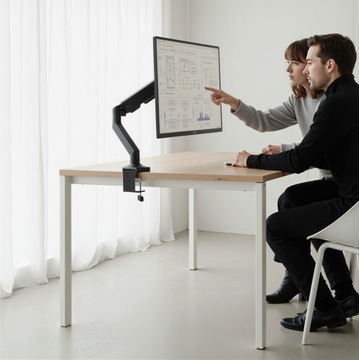 BOSTE UCHWYT RAMIE DO MONITORA BIURKA 17-40'' VESA PORTY USB DWA MOCOWANIA
