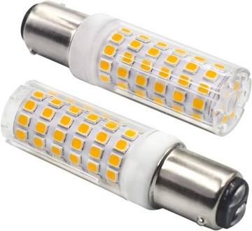Ściemniane lampy LED B15D, 6 W ciepła biel, 3000 K, 560 lm, kąt 360°
