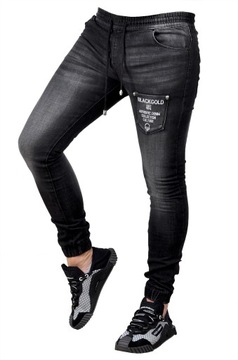 MP0090-N размер M Джинсы с манжетами МУЖСКИЕ ДЖОГГЕРЫ КОМФОРТНЫЕ ЭЛАСТИЧНЫЕ