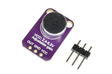 MAX4466 - MIKROFON ELEKTRETOWY Z WZMACNIACZEM