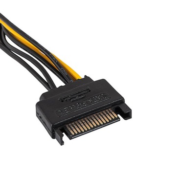 Переходник с SATA на видеокарту PCI-Express 8PIN PCIe