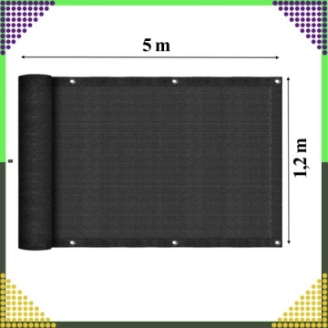 Балкон скрининг матирование балкон терраса ограждение 1.2x5m UV 95%