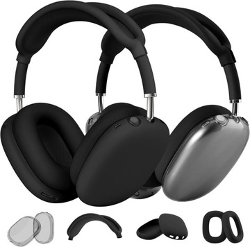 ETUI NA Airpods Max SŁUCHAWKI NAUSZNE SILIKONOWE OCHRONNE ZESTAW 4SZT