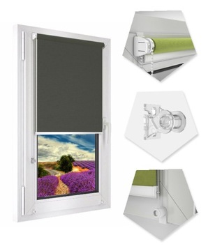 Wyrazista Roleta Mini Wywietrznik 123x220 cm