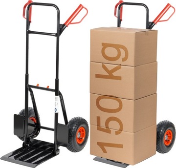 Складная складская транспортная тележка, шлифовальная ручка 150 кг Dooc