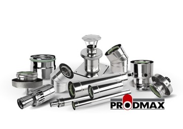 Труба термостойкая Fi 200 Облицовка дымохода Дымоход 0,33М