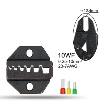 Обжимные клещи заменяют обжимные губки Обжимные клещи HS 10WF