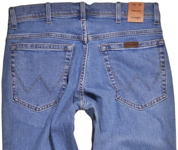 WRANGLER spodnie STRAIGHT blue jeans REGULAR FIT _ W38 L30