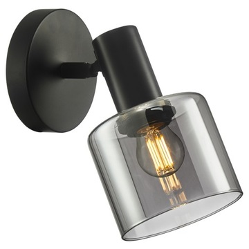 Italux Santia WL-65342-1 BK+SG kinkiet lampa ścienna