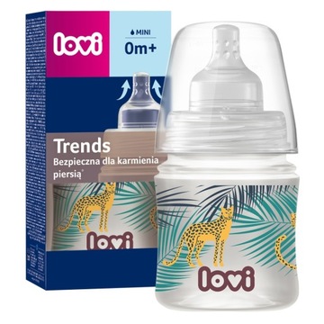 LOVI BUTELKA ANTYKOLKOWA 120 ml smoczek dynamiczny mini 0+