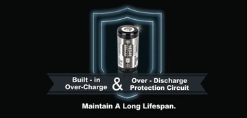 Akumulator Xtar 16340 R-CR123 3,7 V Li-ion 650 mAh