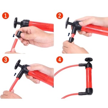 НАСОС РУЧНОЙ НАСОС ДЛЯ СЛИВА ТОПЛИВА, МАСЛА, ВОДЫ, ВОЗДУХА 3 В 1