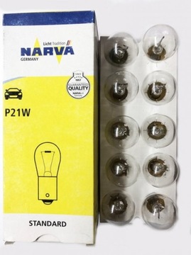 Żarówki Narva 12V P21W 21W 10 sztuk