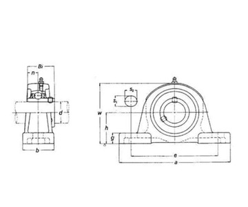 Подшипник с вертикальным корпусом, в сборе