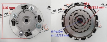 Сцепление автомат полуавтомат квадроцикл 110 125 18z.