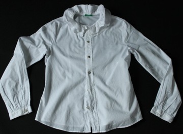BENETTON BIAŁA KOSZULA ROZM 146/152