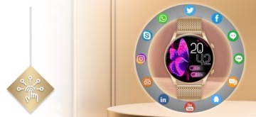 Умные часы, женские часы, водонепроницаемые, PL, вызовы меню, умные часы, 4 ремешка