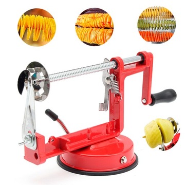 МАШИНА ДЛЯ СПИРАЛЬНЫХ КАРТОФЕЛЬНЫХ ЧИПСОВ, НАКРУЧЕННАЯ КАРТОФЕЛЬ ФРИ С ПРИСОСКОЙ