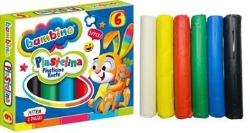 PLASTELINA BAMBINO 6 kol.