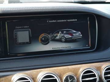 Mercedes Klasa S W222 Limuzyna 350 Blue TEC 258KM 2015 Mercedes S350d 4 Matic 4xWentyle Burmester 4xPamięci Webasto TV 4xKlima Vat, zdjęcie 23
