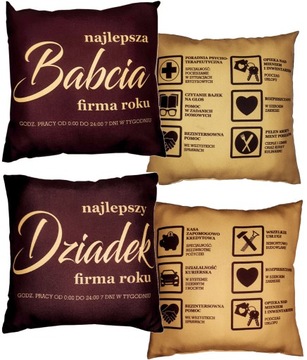 DZIEŃ BABCI I DZIADKA dwie poduszki BABCIA DZIADEK