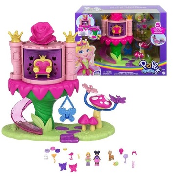 ZESTAW POLLY POCKET LUNAPARK KRAINA WRÓŻEK PLUS 2 LALKI I 15 AKCESORIÓW