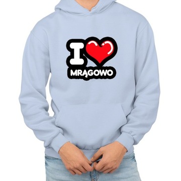 bluza z kapturem KM-JN kocham Mrągowo