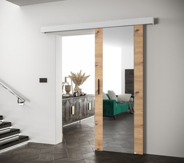 САЛЬВАДОР 90 узор № 2 РАЗДВИЖНЫЕ ДВЕРИ с зеркалом.