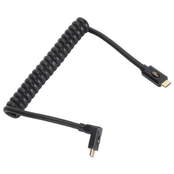 КАБЕЛЬ СПИРАЛЬНОЙ ПРУЖИНЫ USB-C ДЛЯ БЫСТРОЙ ЗАРЯДКИ USB ТИПА C, 1 М