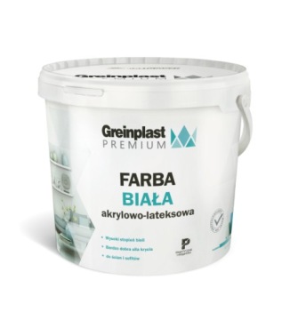 Farba Greinplast Premium Akryl-Lateks 5l biała
