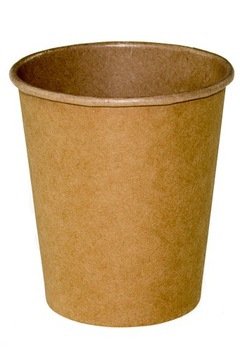 БУМАЖНЫЕ СТАКАНКИ 250МЛ ДЛЯ КОФЕЙНЫХ НАПИТКОВ КРАФТ 100ШТ.