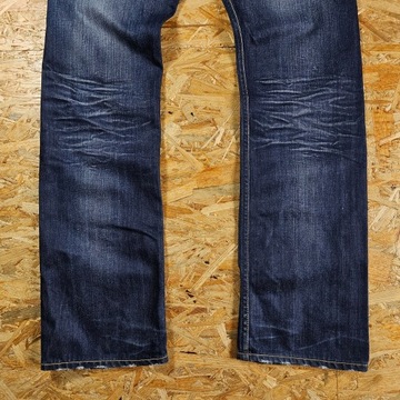 Spodnie Jeansowe LEE ZED Proste Dżins Denim Nowy Model Męskie 34x32