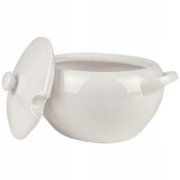 ФАРФОРОВАЯ ВАЗА ДЛЯ СУПА 3,1 Л БЕЛАЯ - ЭЛЕГАНТНЫЙ СТОЛ DESSEL