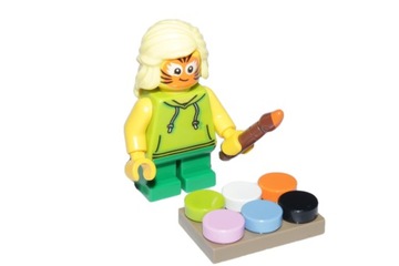 M3*LEGO FIGURKA cty1014 DZIEWCZYNKA PĘDZEL FARBY, NOWA