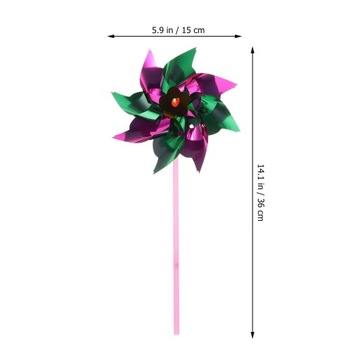 40 шт. радужные вертушки детские пластиковые вертушки игрушки патио двор сад декор