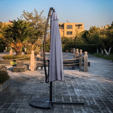 БОЛЬШОЙ СКЛАДНОЙ САДОВЫЙ ЗОНТ СО СТРЕЛКОЙ С КРЫШКОЙ 350 СМ