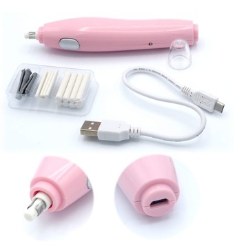 Электрический ластик, перезаряжаемый через USB + 16 вставок TENWIN