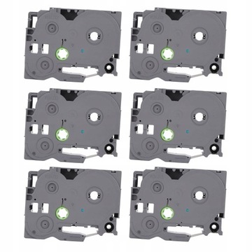 6 шт. ПРИНТЕР ЭТИКЕТОК TZC231 ЛЕНТА 8М 12ММ