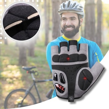 ПЕРЧАТКИ БЕЗ ПАЛЬЦЕВ МУЖСКИЕ ВЕЛОСИПЕДНЫЕ ПЕРЧАТКИ ГЕЛЕВЫЕ ВЕЛОСИПЕДНЫЕ ПЕРЧАТКИ L