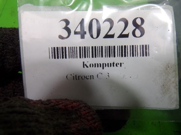 CITROEN C3 1.4 HDI JEDNOTKA ŘÍZENÍ MOTORU 9650043480