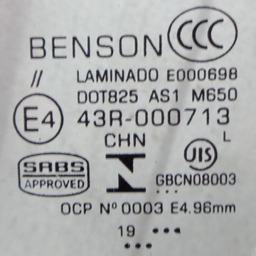 FORD MONDEO MK1 MK2 SKLO (OKNO) PŘEDNÍ ČELNÍ