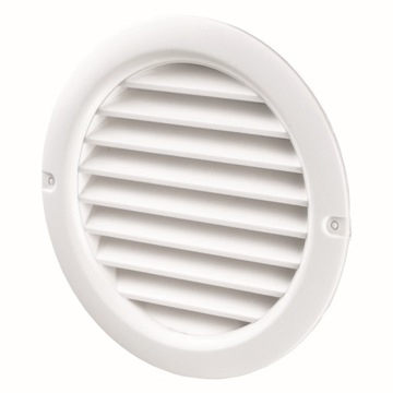 Kratka wentylacyjna okrągła fi 125 mm z siatką, VENTS WPFMV125BVWH