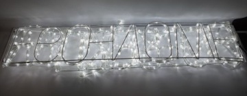 ШЛАНГ СВЕТА НОВЫЙ ГОД НОВЫЙ ГОД 280СМ СВЕТОДИОДНЫЙ БАННЕР УКРАШЕНИЕ СВЕТЯЩАЯСЯ БУКВА