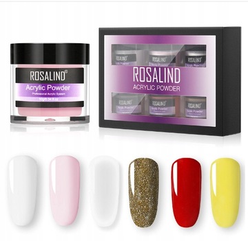 Duży ZESTAW DO MANICURE TYTANOWY Dip System6szt