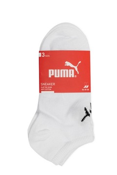 Stopki Puma 3-pack r. 39/42 white