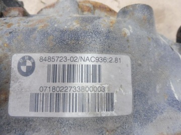 DIFER ZADNÍ 2.81 DIFERENCIÁL NÁPRAVA BMW F20 F22 F30 F31 F33 F34 F36 8485723